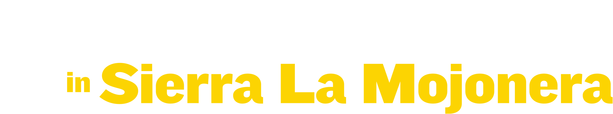Interconnection in Sierra La Mojonera typography