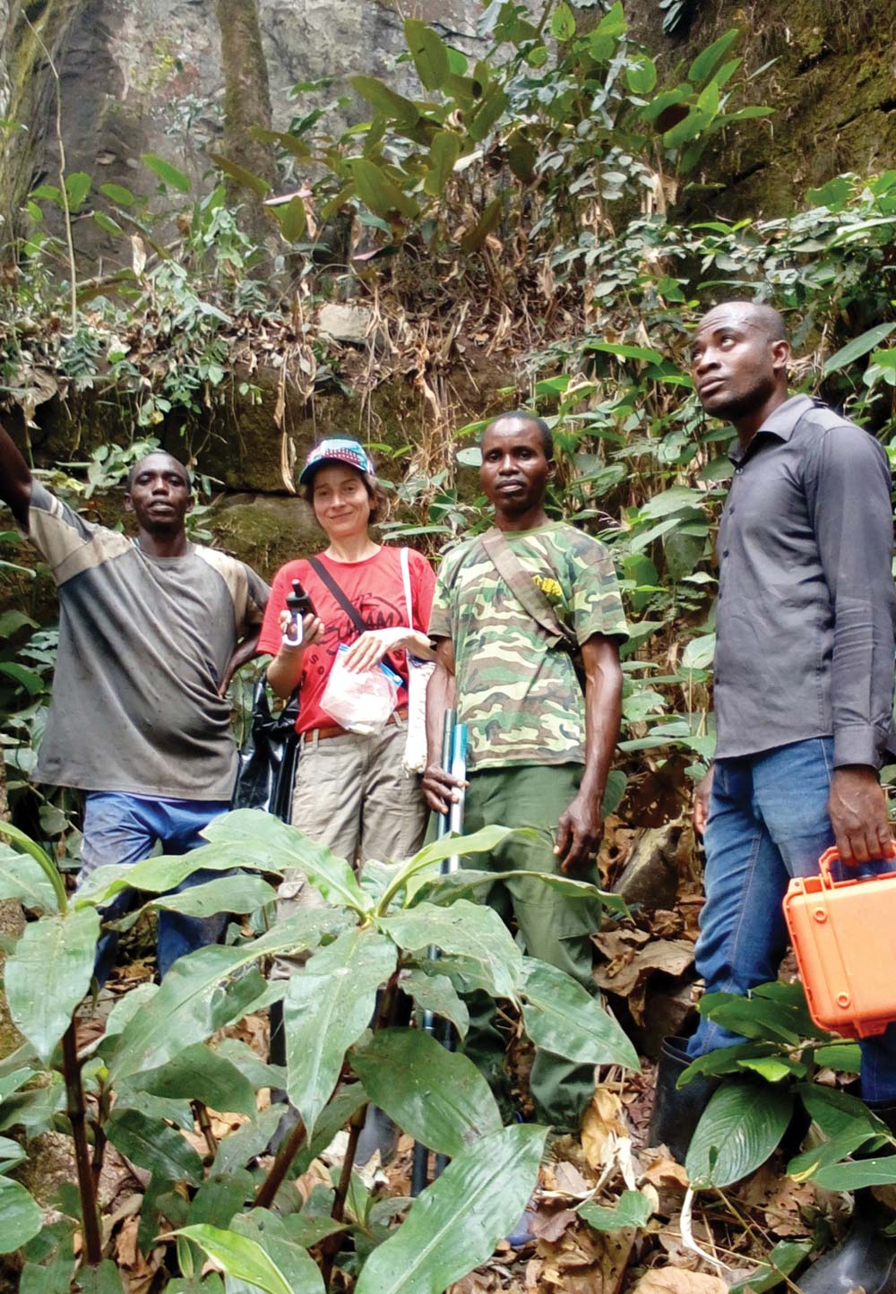 BCI and partners on an expedition in a forest