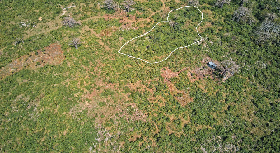 aerial view of Makuruhu Cave