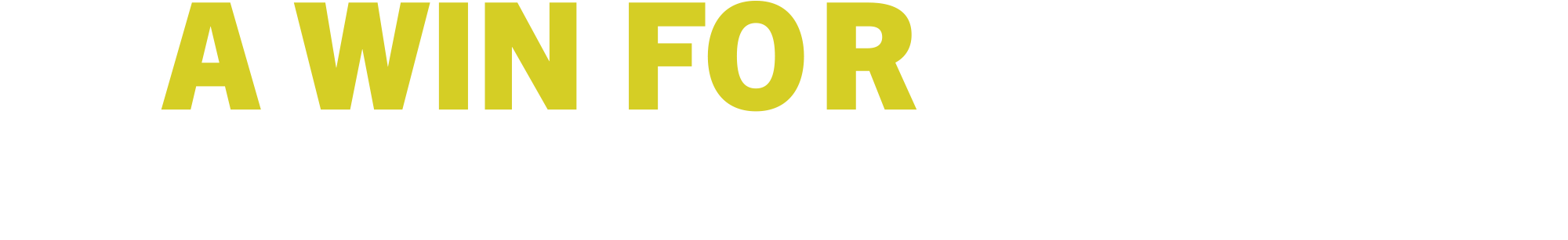 A Win for Community Science typography