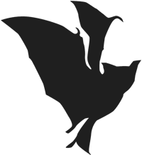 bat in flight icon