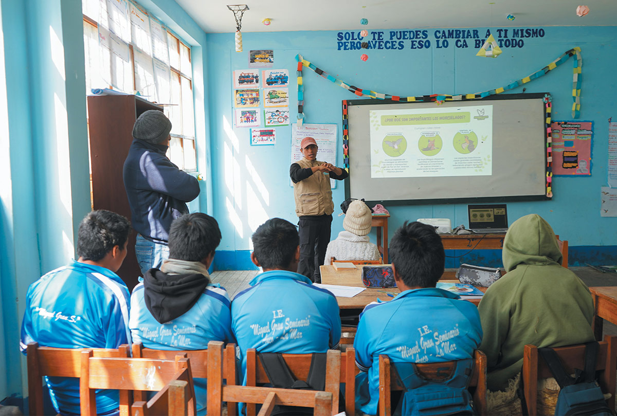 Ayacucho youth in classroom during lesson