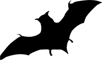 bat in flight icon